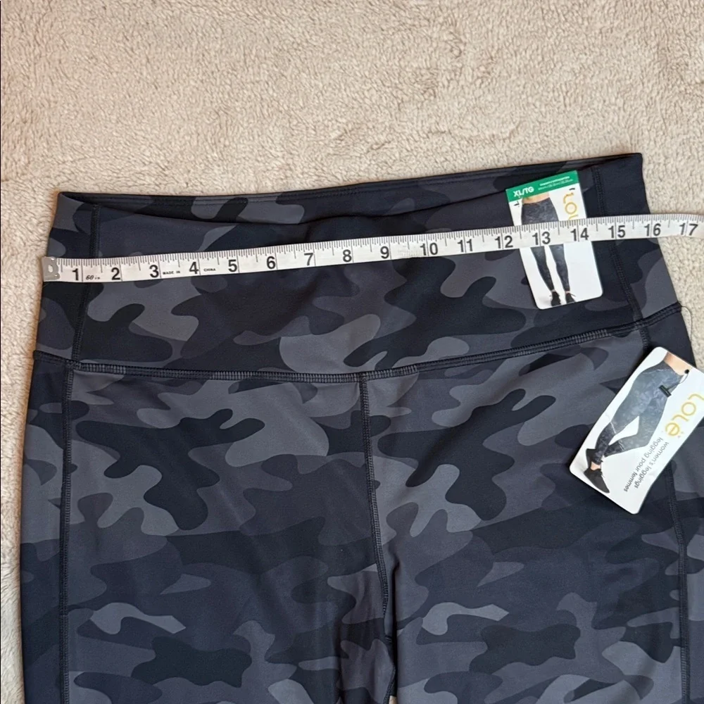 NWT Lole Women's Grey Camouflage Leggings XL Black Grey - Picture 4 of 12